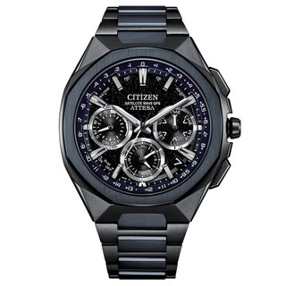 CITIZEN 星辰(CC4106-74E) ATTESA 湛藍宇宙 光動能 GPS衛星對時 鈦金屬 計時碼錶 男錶