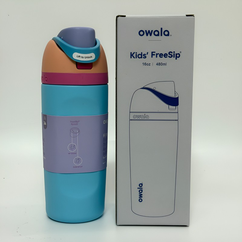 【活動促銷 優惠多多  好市多 兒童水壺 16oz/480ml 不鏽鋼 盛開 owala freesip Kids
