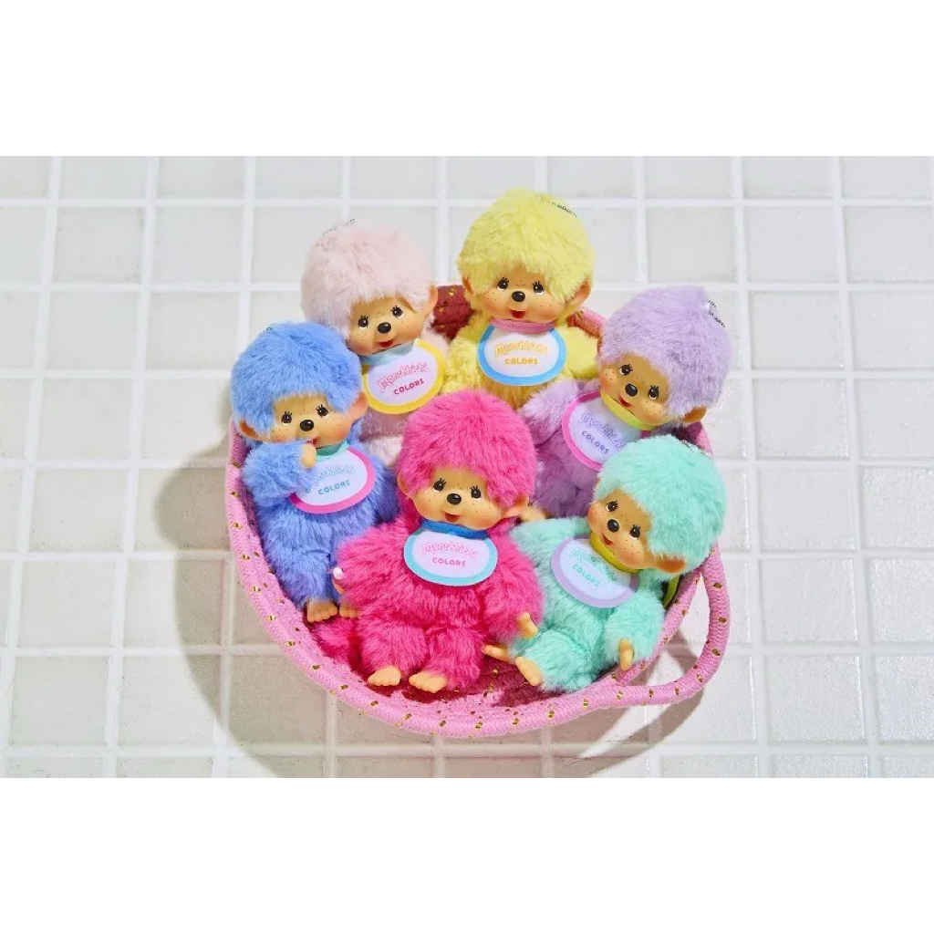 もこ小羊🐑在台絕版現貨🔥日本正版🇯🇵彩色🌈夢奇奇Monchhichi蒙奇奇小男孩👦珠鏈站姿吊飾