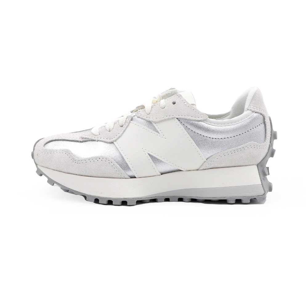 New Balance 327 銀白 麂皮 休閒 運動鞋 女款 J3296【新竹皇家WS327GLA】
