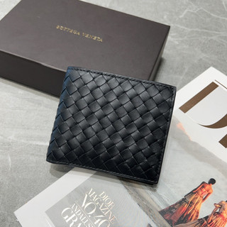 ♚KK SHOP♚ Bottega Veneta BV 經典編織短夾（零錢袋款） 193642 V4651 1000