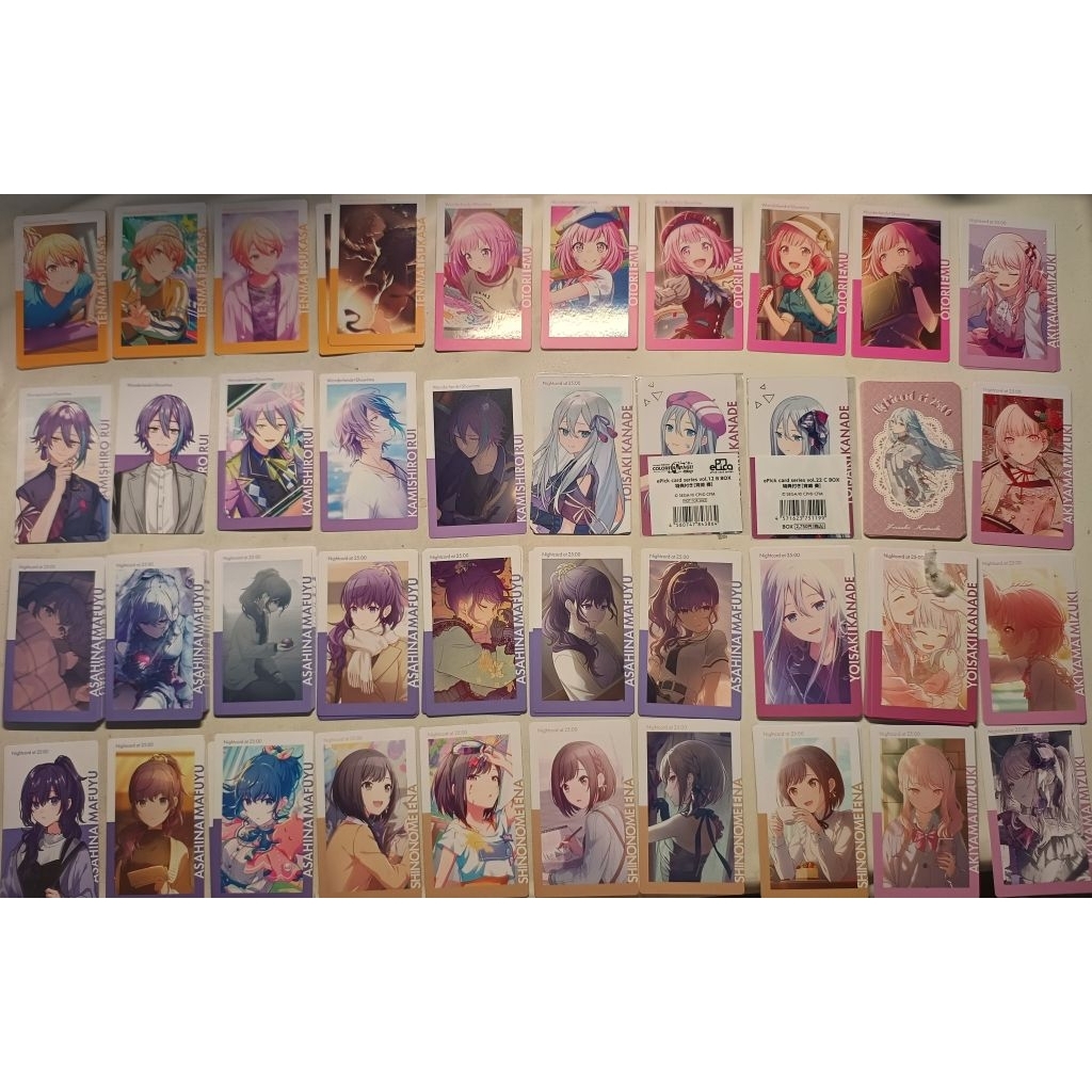 【プロセカ/世界計畫/普羅】多角色 epick 紙片小卡 奏真冬繪名瑞希 杏彰人冬彌 一歌咲希志步 司類笑夢 1月更新