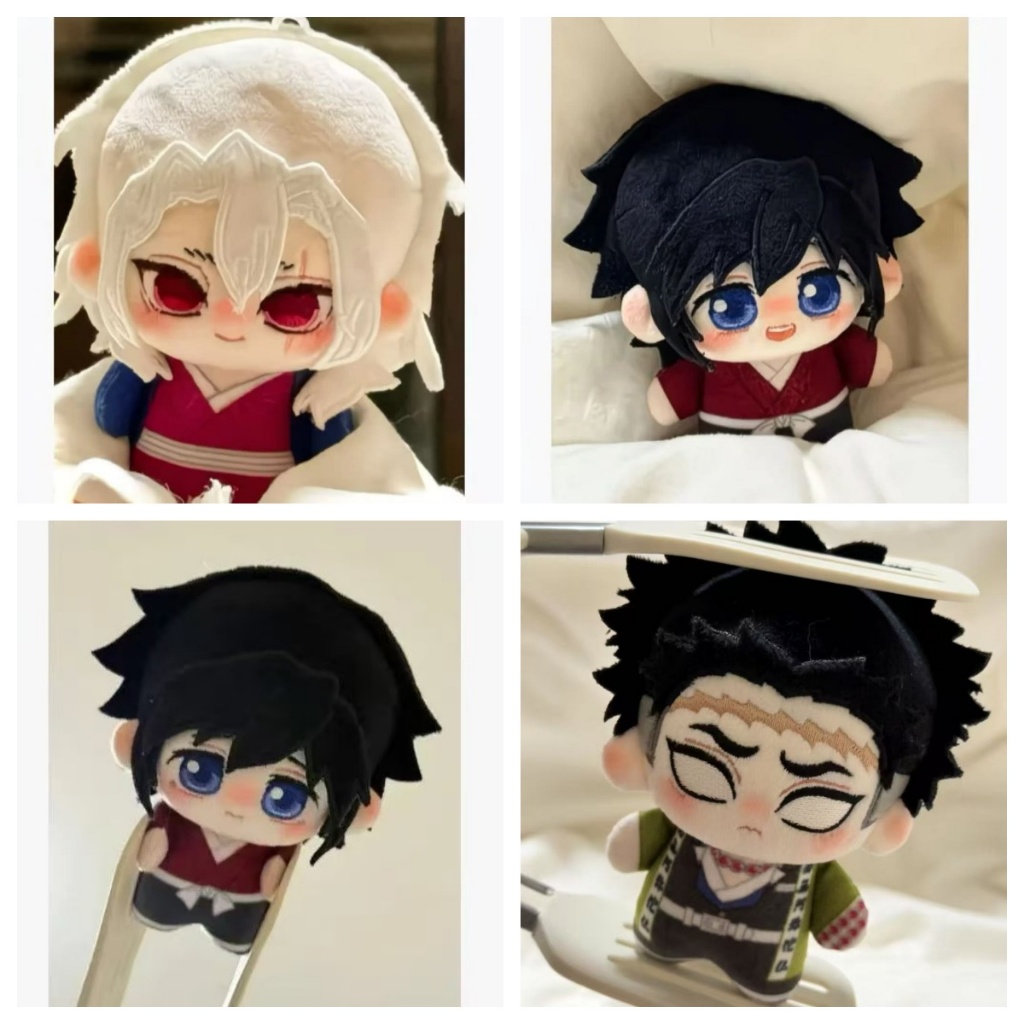 💓桃園出貨💓鬼滅之刃 巖柱 悲嶼鳴行冥 音柱 宇髓天元 水柱 富岡義勇 棉花娃娃 動漫周邊 床頭擺件 擺飾 公仔 娃娃