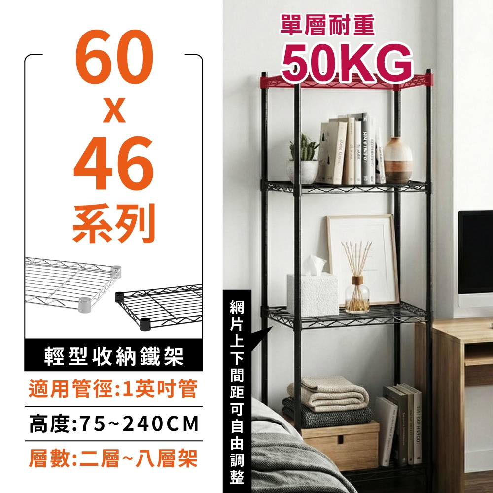 【現貨免運 | MIT】層架 鐵架 多尺寸60X46 四/五/六/七層 收納架 置物架 鐵力士架 貨架 收納櫃 波浪架