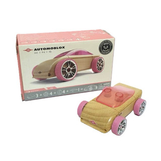 AUTOMOBLOX 德國迷你原木變形車(C9P粉紅色)
