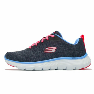 Skechers 慢跑鞋 Flex Appeal 5-Modern Times 女鞋 黑粉 寬楦 緩衝 運動鞋