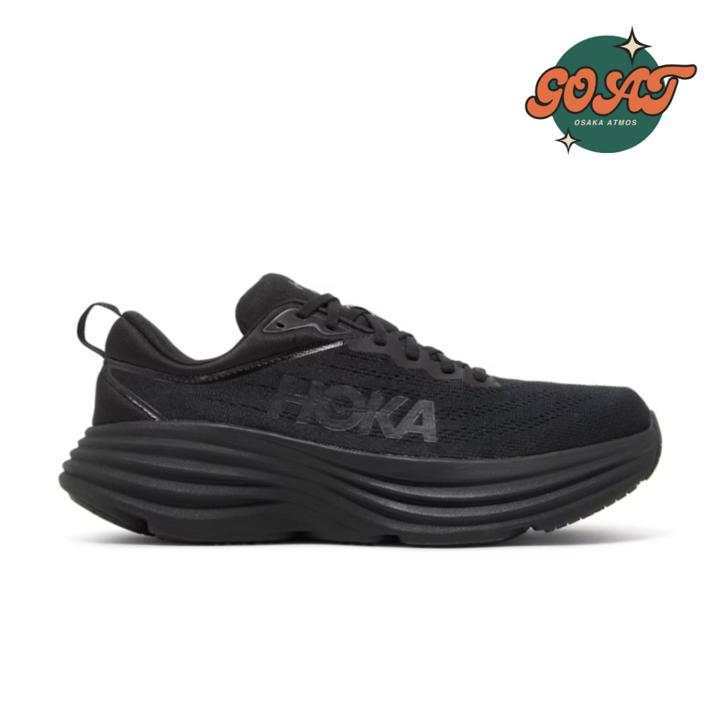 Hoka One One Bondi 8 全黑 緩震 厚底 增高 路走鞋 慢跑鞋 男女鞋 1127953BBLC