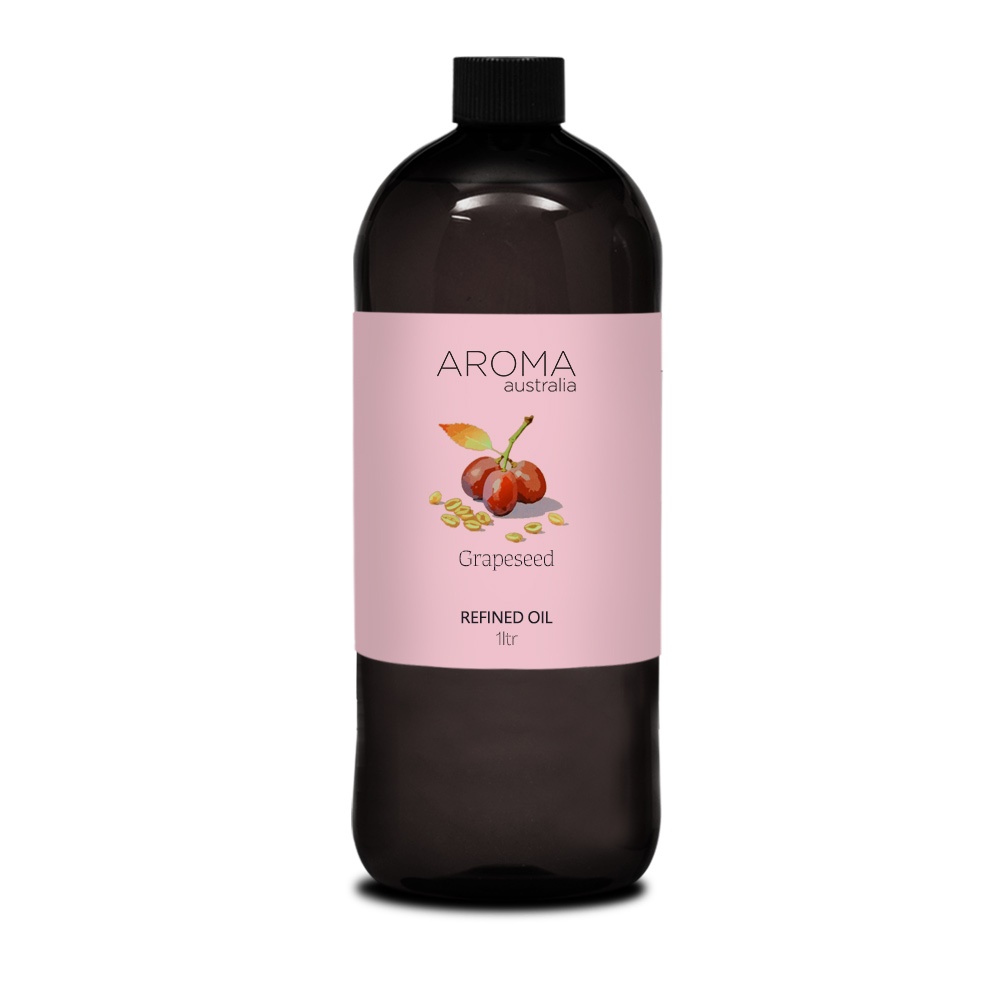 【澳洲AROMA】葡萄籽油1000ml(澳洲原裝進口保濕油基底油按摩油)