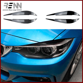 適用於【寶馬BMW 4系F32 F33 F36 2014-2020】前槓大燈燈眉車貼外飾外飾燈眉車身改裝空力套件外觀改裝