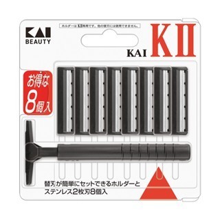日本製 KAI K2系列 日本 KAI 貝印 雙刃 刮鬍刀 修鬍刀 特價組
