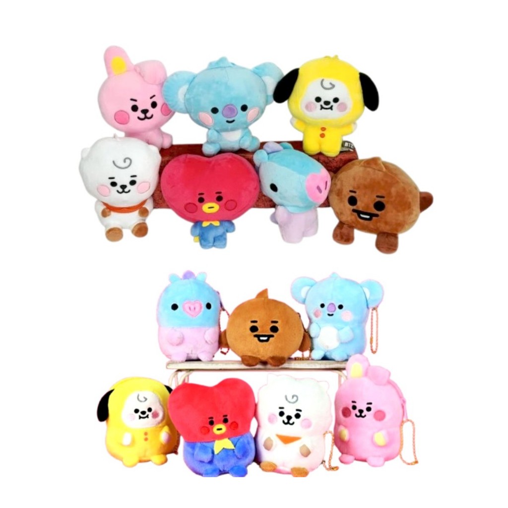 正版授權 宇宙明星娃娃 BT21娃娃  BABY款 TATA娃娃  防彈少年團娃娃 CHIMMY娃娃 RJ娃娃