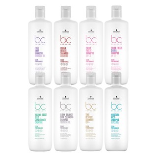 Schwarzkopf施華蔻BC新系列晶燦鎖色pH4.5/豐盈俏彈/純淨平衡維生素E/完美柔光 髮露1000ml(任選)