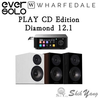 EVERSOLO PLAY CD版 串流擴大機+Wharfedale Diamond 12.1 書架喇叭(一對)公司貨