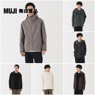 【MUJI 無印良品】男撥水加工連帽外套