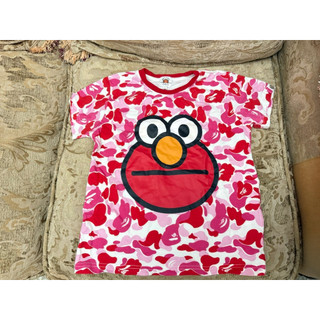 Bape kids 芝麻街 迷彩 短袖上衣 130
