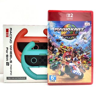 任天堂 Switch2 NS2 瑪利歐賽車世界 中文版+方向盤