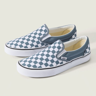【Twoel_official】Vans Color Theory Slip on 灰藍 棋盤格 懶人鞋 滑板鞋