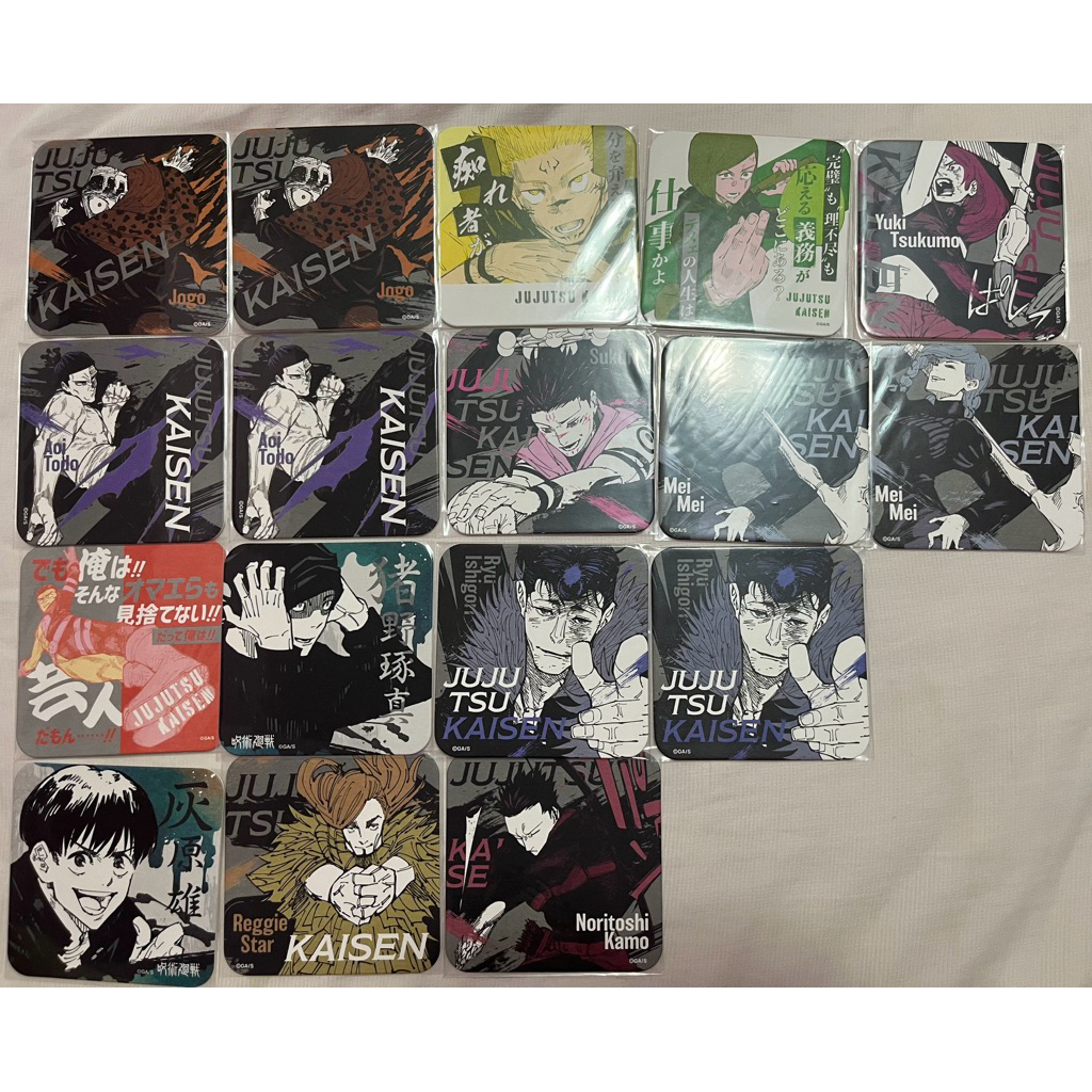 咒術迴戰 原畫杯墊 宿儺 釘崎 冥冥 灰原 漏瑚 東堂