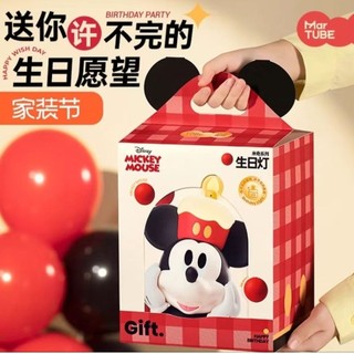 🎉臺灣出貨🎉新款熱賣 迪士尼正版授權 馬克圖布米奇生日蠟燭燈公仔擺飾品 米奇桌上裝飾品禮盒組 生日禮物 交換禮物