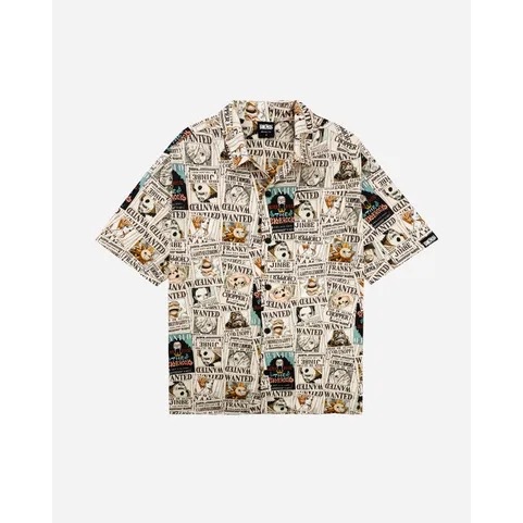 預購9/30 🏴‍☠️香港CATALOG 海賊王系列🌟預購 海賊王草帽海賊團通緝令 草帽海賊團骷髏滿版 圖案襯衫