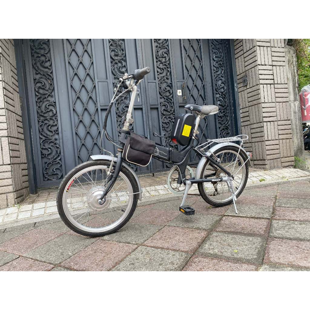 GIANT捷安特 FD806 只賣$7900元 二手20吋折疊變速 電動輔助腳踏車 改裝電動輔助自行 山久電動車