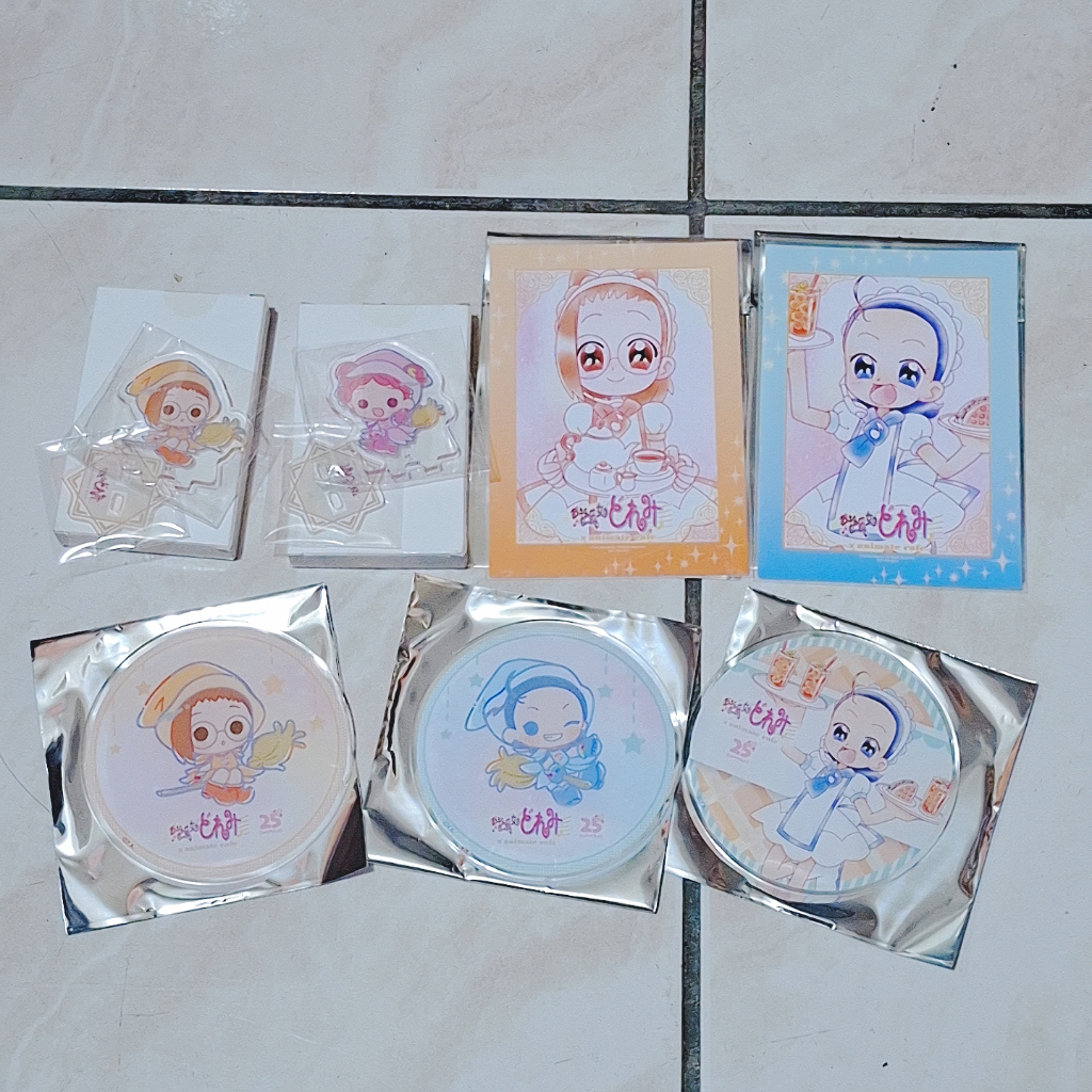 Animate cafe 安利美特咖啡 小魔女DoReMi 杯墊 立牌 滿額 妹尾愛子 藤原羽月 春風DoReMi