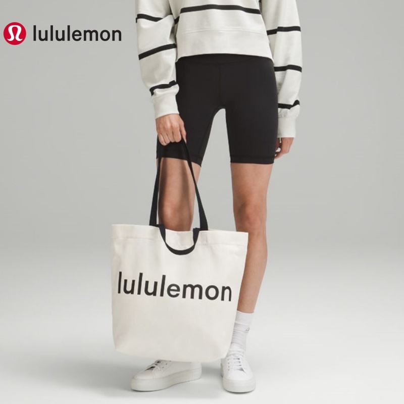 【Z-ONE】加拿大運動第一品牌 LULULEMON 雙手挽帆布手提袋 17L