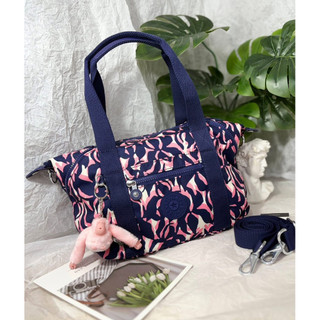 公司貨現貨Kipling 藍粉棕櫚印花手提側背包-ART MINI KPKI56566PQ10OS