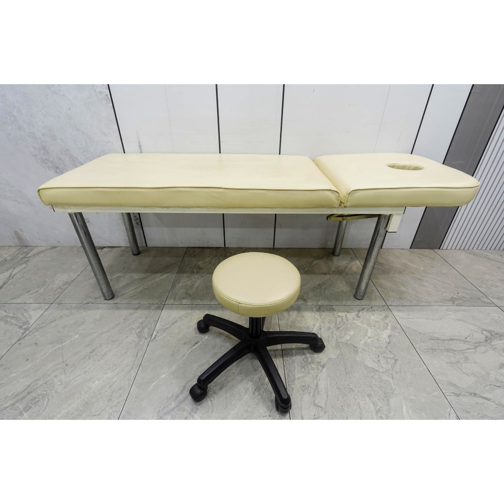 桃園二手家具 推薦 ★ 美容床 美容椅 按摩床 含椅子 美業工作室 按摩護膚推拿 桃園 台北 新北 二手家具【避風港】