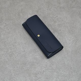 Be Two∣長夾 真皮 銀包 拉鍊 零錢 皮夾 皮包 夾層 深藍牛皮