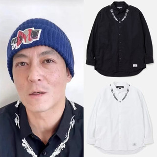 𝑪𝑱𝑴𝑭【實拍】CLOT x NBHD 20週年限定 陳冠希同款 龍紋刺繡翻領長袖襯衫外套 長踢長T 潮牌