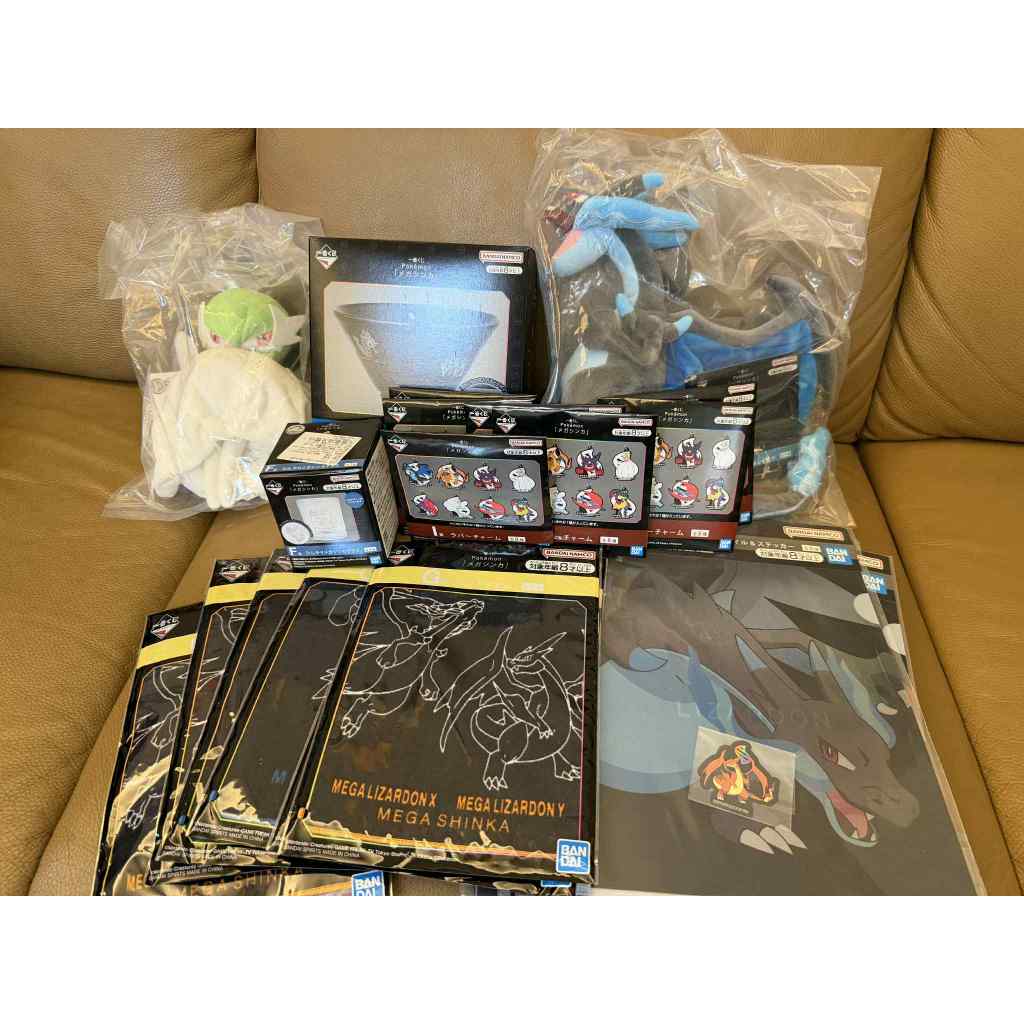 日版 一番賞 寶可夢 超級進化 超級噴火龍X Y 超級沙奈朵 超級耿鬼 超級路卡利歐