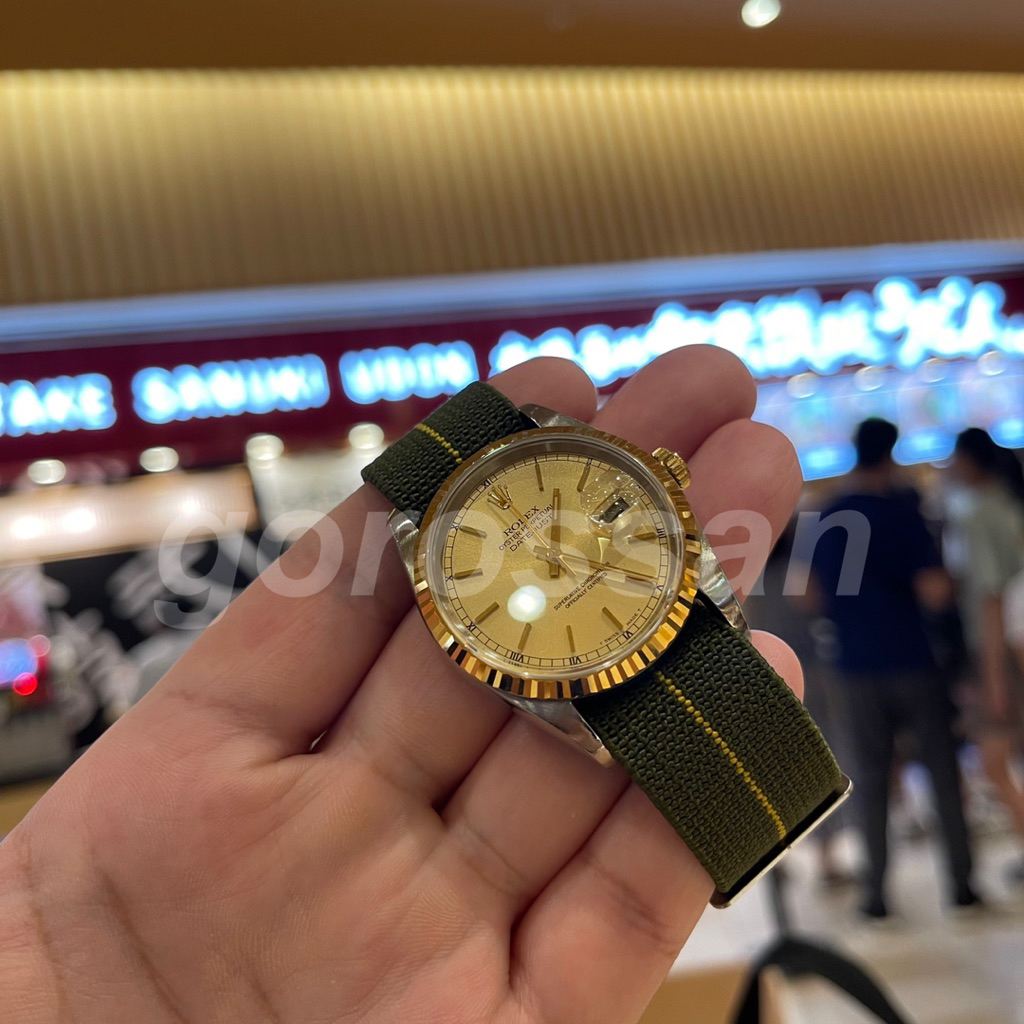 ROLEX 勞力士 16233 經典十鑽面 男士腕錶 蠔式系列 Datejust 18K K金 黃金 半金 五銖鏈 錶扣
