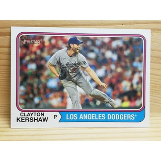 2023 Topps Heritage #641 Clayton Kershaw Los Angeles Dodgers