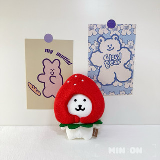 【MIN:ON】10CM娃衣頭套｜草莓兩件組🍓 自嘲熊 頭套 娃衣 配件 臺灣出貨 現貨