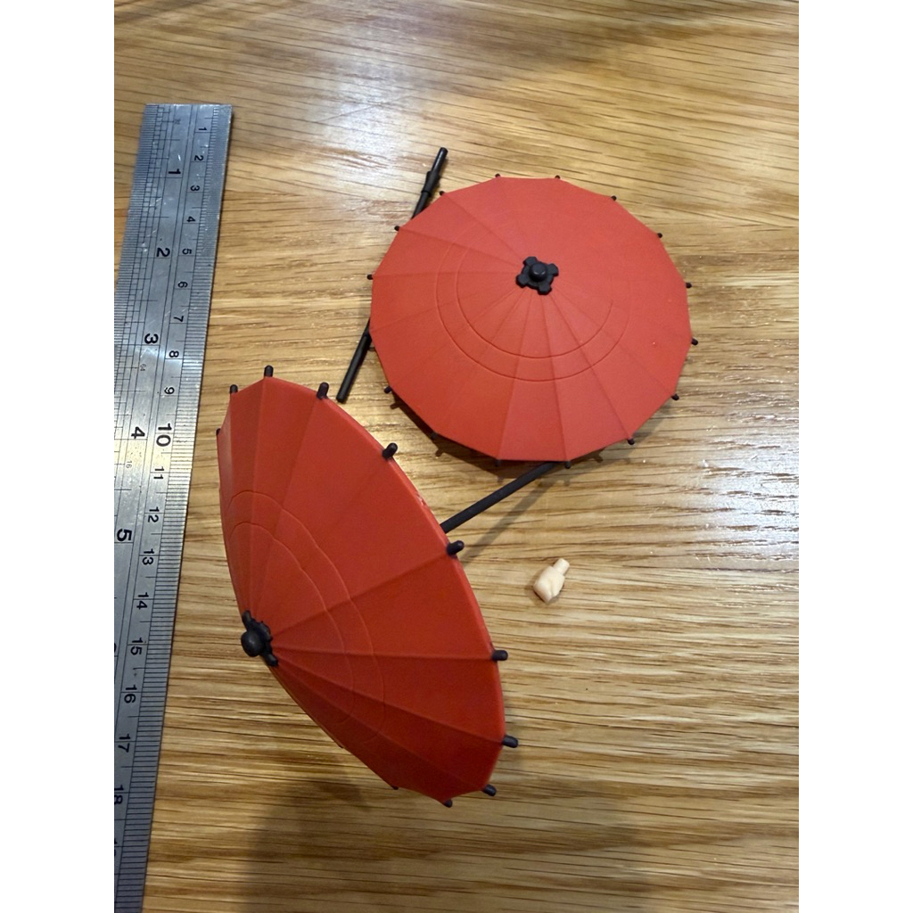 現貨gscgood smile 好微笑 散貨 黏土人配件道具 日式紅傘紙傘油傘雨傘 玩具公仔 博麗靈夢拆售