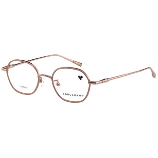 LONGCHAMP 純鈦 鏡框 眼鏡(玫瑰金配裸色)LO2534LBJ