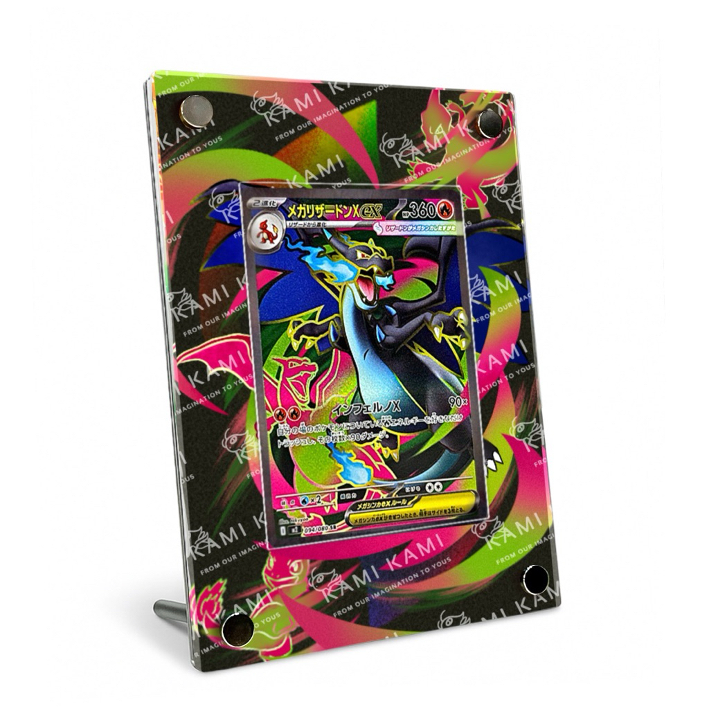 (本人繪製 非淘寶進貨)超級噴火龍X sr 擴散式卡磚 M2  烈獄狂火X 超級噴火龍ex 超級噴火龍x sr