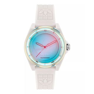 【ADIDAS 愛迪達】Project Four Solar 樹脂錶帶 AOST25532 白色 41mm