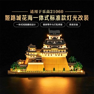 樂高裝飾 樂高改裝件 適用樂高燈飾建築21060姬路城壓克力展示盒燈光組DIY燈