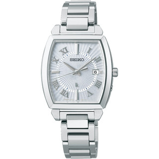 SEIKO 精工 LUKIA 優雅太陽能電波酒桶型女錶-1B32-0AV0S(SSQW057J) ˍSK005