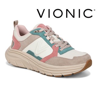 【VIONIC 法歐尼】WalkMax邁克絲Skyline 牛皮+織布材質輕盈中底回彈技術流線時尚緩衝支撐穩定運動鞋