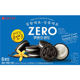 現貨🇰🇷韓國🥨Zero巧克力香草夾心餅乾288g/6入
