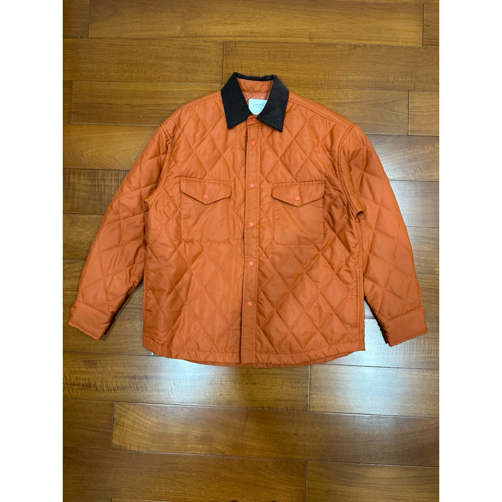 全新 B:MING by BEAMS 鋪棉外套 橘色 菱格 教練外套 吊牌都還在 選貨 日本
