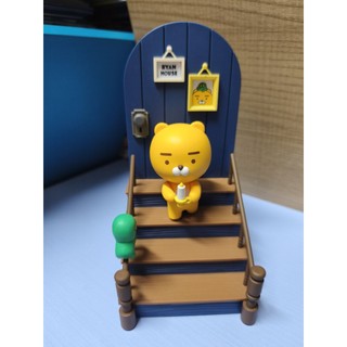 二手~韓國KAKAO FRIENDS RYAN＆CON House 立體公仔書擋板／書架