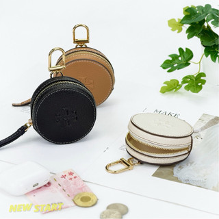 【New START精品服飾-員林】現貨 Tory Burch TB THEA 立體Logo 圓餅 零錢包 鑰匙圈 掛飾