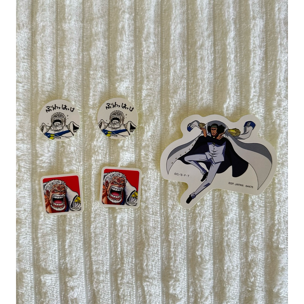 航海王/海賊王 卡普、庫贊貼紙