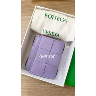 Bottega Veneta 三折短夾 BV 短夾 紫藤色 紫色
