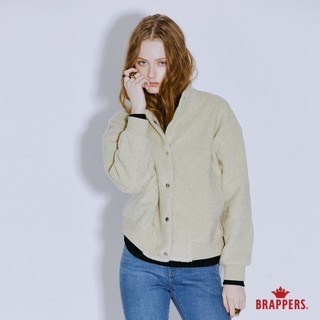 BRAPPERS 女款 立領毛絨排釦外套-綠