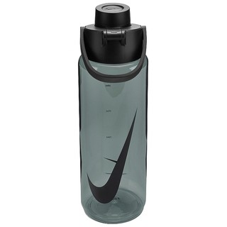NIKE耐吉黑色TR掀蓋水壺24OZ/700ml運動水瓶冷水壺水杯高蛋白乳清奶昔代餐搖搖杯N101380104424